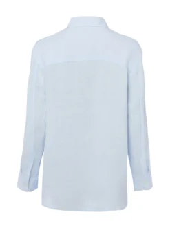 Marie Lund Damen Leinenbluse in hellblau