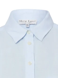 Marie Lund Damen Leinenbluse in hellblau