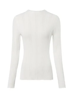 Marie Lund Damen Lochstrick-Pullover in ecru