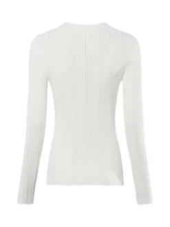 Marie Lund Damen Lochstrick-Pullover in ecru