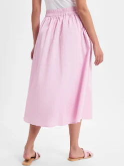 Marie Lund Damen Midirock in rosa - Länge: midi
