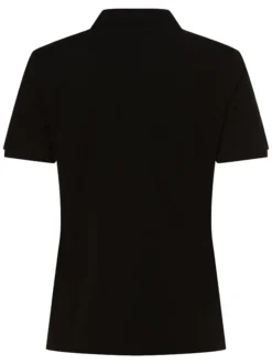 Marie Lund Damen Poloshirt in schwarz - Ärmel: kurzarm
