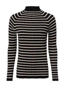 Marie Lund Damen Pullover in schwarz kitt