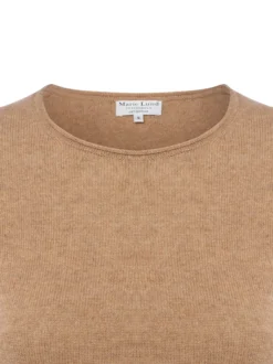 Marie Lund Damen Pure Cashmere Pullover in camel