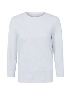 Marie Lund Damen Shirt in hellgrau - Ärmel: 3/4 Arm
