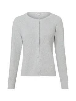 Marie Lund Damen Strickjacke in hellgrau