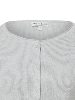 Marie Lund Damen Strickjacke in hellgrau