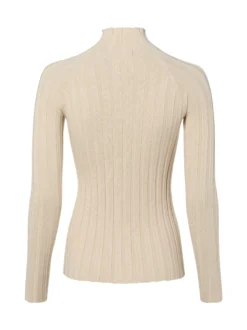 Marie Lund Damen Strick-Langarmshirt in beige