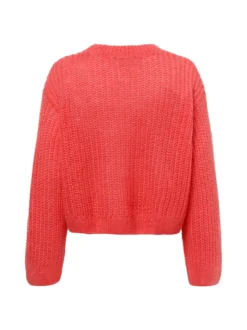 Marie Lund Damen Strickpullover in koralle