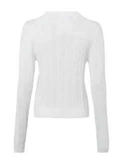 Marie Lund Damen Strickpullover in weiß - Ärmel: langarm