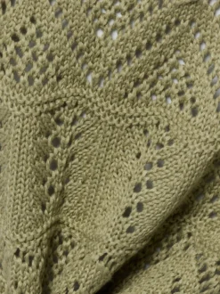 Marie Lund Damen Strickshirt in schilf - Ärmel: kurzarm