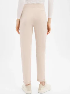 Marie Lund Damen Sweathose in beige - Länge: lang