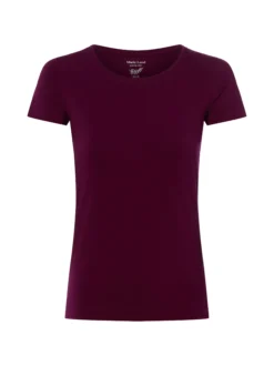 Marie Lund Damen T-Shirt in aubergine