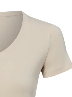 Marie Lund Damen T-Shirt in beige - Ärmel: kurzarm