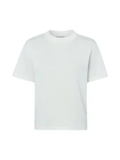 Marie Lund Damen T-Shirt in ecru - Ausschnitt: Rundhals