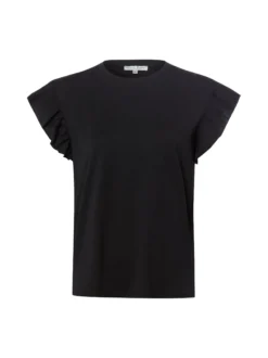 Marie Lund Damen T-Shirt in schwarz - Ärmel: extra kurz