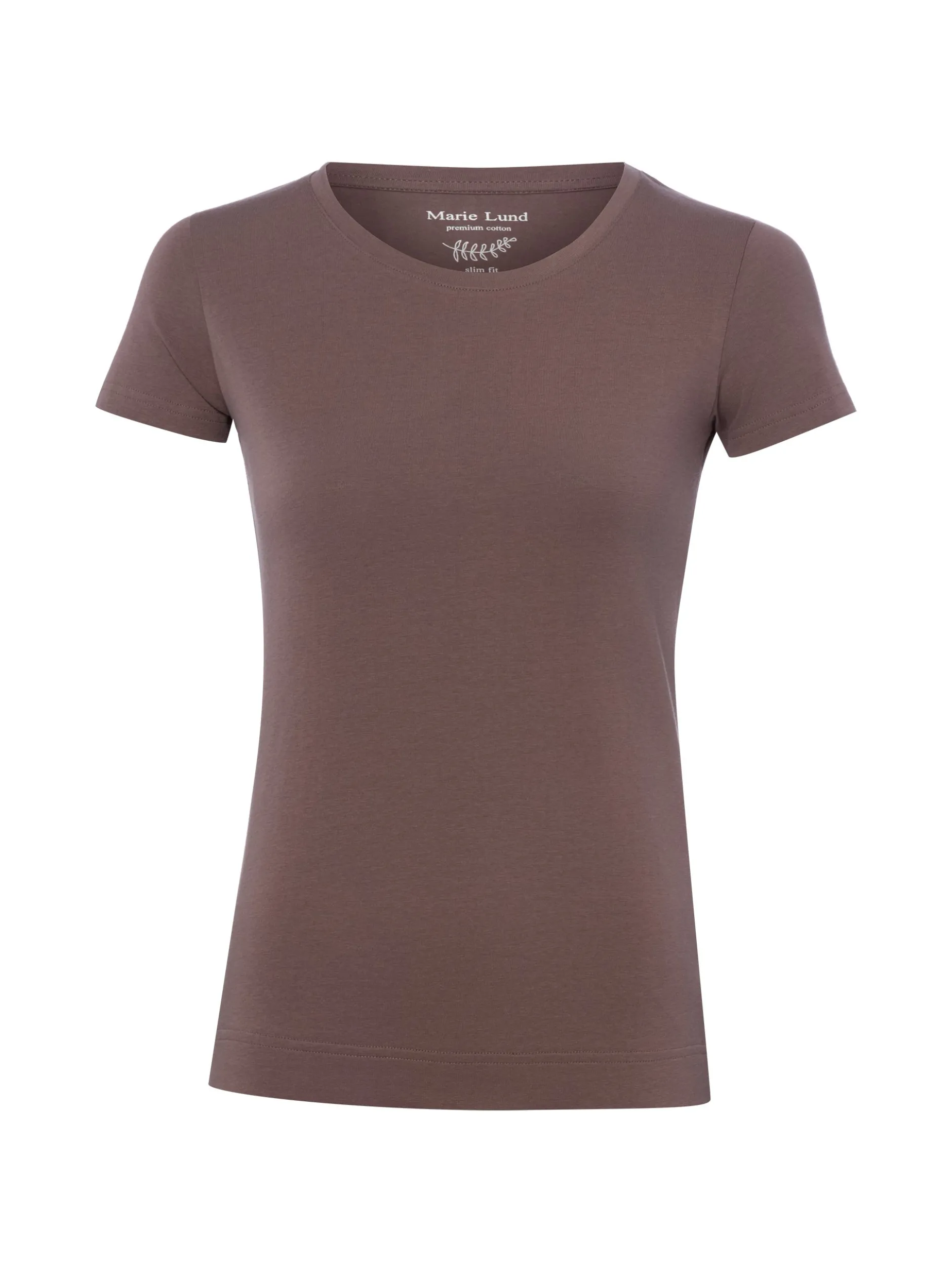 Marie Lund Damen T-Shirt in schlamm - Ärmel: kurzarm