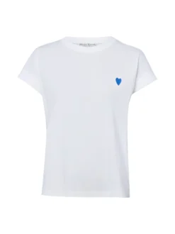 Marie Lund Damen T-Shirt in weiß - Ausschnitt: Rundhals