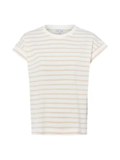 Marie Lund Damen T-Shirt in weiß melange