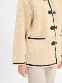 Marie Lund Damen Wolljacke in beige