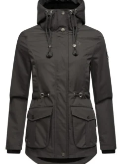 Marikoo Damen Übergangsjacke - Babetaa Prc in anthrazit