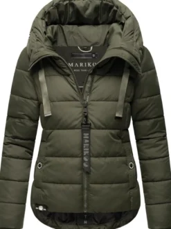 Marikoo Damen Steppjacke - Amayaa-1 in oliv