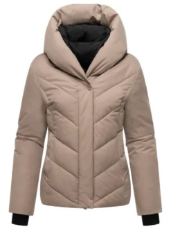 Marikoo Damen Steppjacke - Nadiraa 16 in taupe