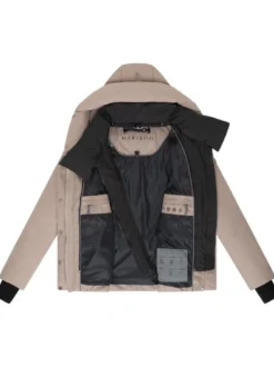 Marikoo Damen Steppjacke - Nadiraa 16 in taupe
