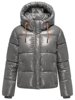 Marikoo Damen Steppjacke - Skyraa 16 in grau