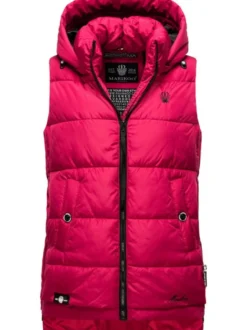 Marikoo Damen Steppweste - Zarinaa in fuchsia