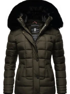 Marikoo Damen Winterjacke - Qesraa in anthrazit