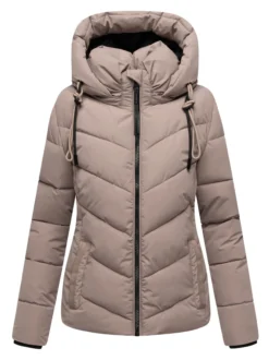 Marikoo Damen Winterjacke - Sahnemausii in taupe