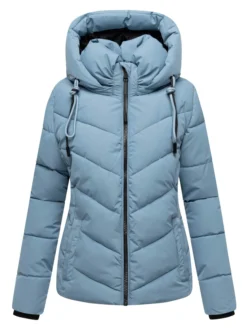 Marikoo Damen Winterjacke - Sahnemausii in hellblau
