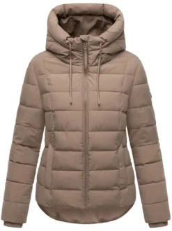 Marikoo Damen Winterjacke - Tayenaa 16 in taupe