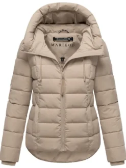Marikoo Damen Winterjacke - Tayenaa 16 in beige