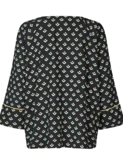 Masai Damen 3/4-Arm Oversize-Bluse in blau