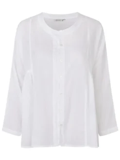 Masai Damen Bluse in weiß - Ausschnitt: Rundhals