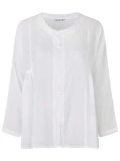 Masai Damen Bluse in weiß - Ausschnitt: Rundhals