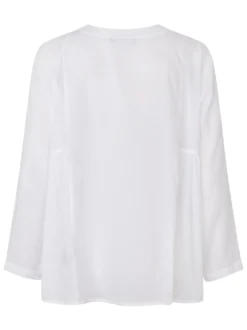 Masai Damen Bluse in weiß - Ausschnitt: Rundhals