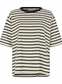 Masai Damen Kurzarm T-shirt in schwarz - Ärmel: Halbarm