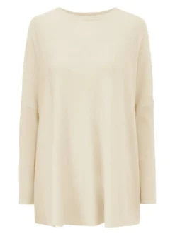 Masai Damen Langarm-Strickpullover in beige