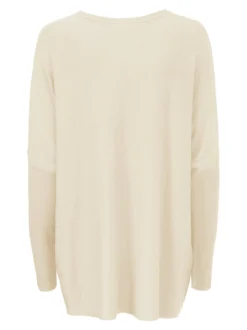 Masai Damen Langarm-Strickpullover in beige