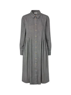 Masai Damen Shirtkleid in denim - Länge: lang