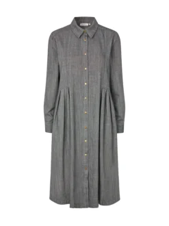 Masai Damen Shirtkleid in denim - Länge: lang