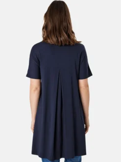 Masai Damen Tunika in marine - Ausschnitt: Rundhals