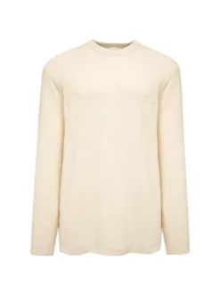Mavi Herren Pullover in sand - Ausschnitt: Rundhals