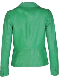 Maze Damen Lederblazer in grün