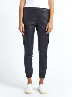 Maze Damen Lederhose in schwarz