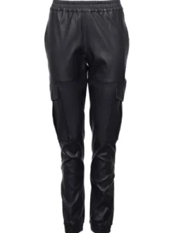 Maze Damen Lederhose in schwarz