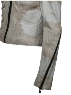 Maze Damen Lederjacke in beige